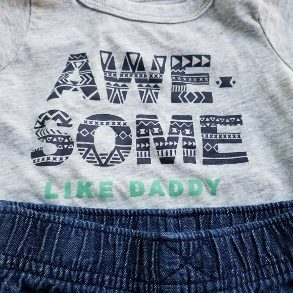 Carter's Baby Boy 3 Piece Hoodie Shirt Shorts 3 Months - Picture 3 of 7